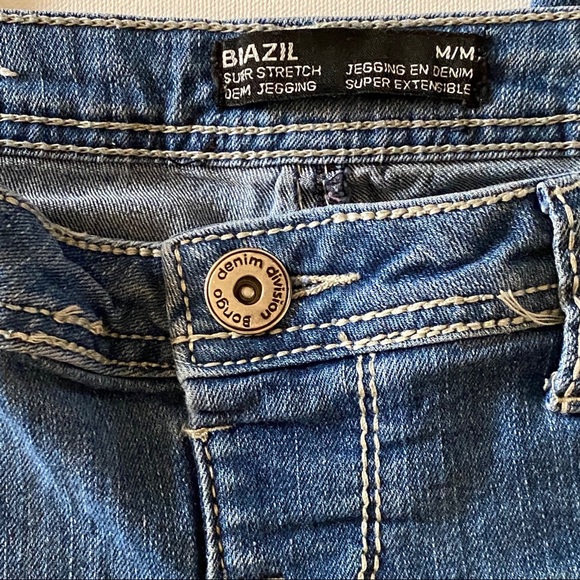 Hip Hugging BRAZIL Super Stretch Denim Jeggings M - Picture 5 of 8